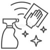 Disposal of lubricant, removal from surfaces