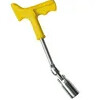 Spark plug wrench with shaft and joint