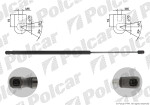 Gas spring C Sportcoupe,  00-08