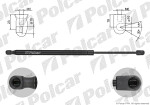 Gas spring FORD FOCUS,  99-