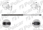 Gas spring OPEL ASTRA  H,  04-