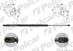 POLCAR (MADE IN EU) 9568AB / Gas spring TRANSPORT.(T5),04-09