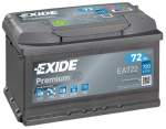 akku Exide Premium 72Ah 720A 278x175x175 -+ EA722