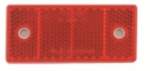 dob38a-cz punainen heijastin 69x31,5mm ruuvit + tarra