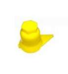 pyöränmutterin hattu/suoja m33 muovi/ keltainen nuolella kapseli