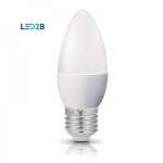 230v LED-lamppu E27 7w 525lm lämmin valkoinen 3000k 37x100mm led2b