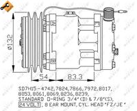 NRF  Kompressor, kliimaseade EASY FIT 24V 32769