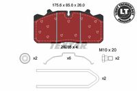 TEXTAR  Piduriklotsi komplekt, ketaspidur Lightweight Technology 2928502