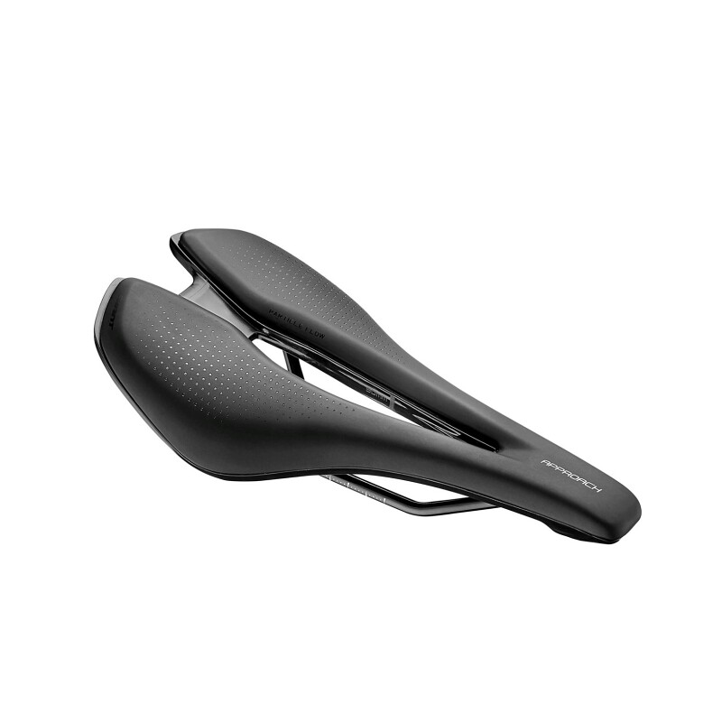 Selle Giant Contact SL - Rails En Titane, Noir/rouge, Pour Vélo De Route - Longueur 270mm, Largeur 135mm