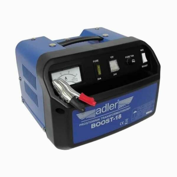 Battery charger with jump starter 