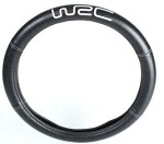 WRC silver imbroidery black steer.wheel cover