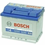 Bilbatteri bosch 60ah, 540a - / + s4 005