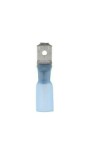 Receptacles Crimping with Heat-shrinkable Covering, male blue 6,3x0,8mm 100pc