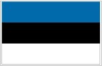 Эстония флаг Наклейка 117x76mm