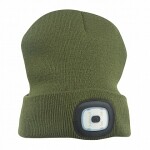 Фонарик на голову с шляпой зеленый 4 smd-led 1w usb-перезаряжаемый