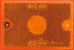 Var brandreflektor med obrysowej-reflektor, rektangulär, orange