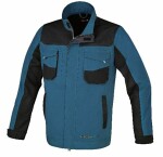 jacket, dimensions: L, material: cotton/but Polyester, weight material: 260g/m2, paint: blue/green