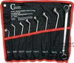 set.wrenches ring 6-22 MM, bended, 8pc.