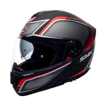модуляр шлем SMK GLIDE KYREN MA263 цвет черный/красный/матовый/серый, размер S Unisex