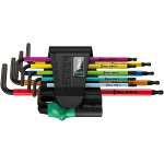 Wera BlackLaser Multicolour 957/9 TORX L-key set 9pcs TX8-TX40