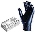 black nitrile gloves puudrita, M, 100 pc packing