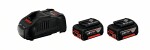 Batteries + charger GBA 18V 2x5.0Ah + GAL 1880 CV
