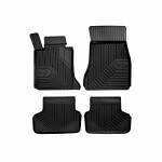 mats rubber (front - rear, ultraflex dp, set, 4pc, paint black) BMW 5 (G30, F90) 09.16-