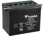 battery acid/starter battery yuasa 12v 29.5ah 240a +- serviceable 206x133x165mm dry charged without electrolyte 2.2l harley davidson fl, flh 1000/1200/1340 1965-1995