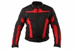 jacket for motorcyclist ADRENALINE HERCULES PPE paint black/red, dimensions 2XL
