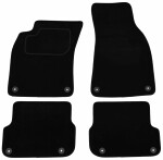 mats velour (front - rear, velour, set, 4pc, paint black) AUDI A6 C6 05.04-08.11 combi/sedan