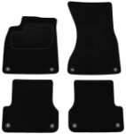 mats velour (front - rear, velour, set, 4pc, paint black) AUDI A6 C7 11.10-09.18 combi/sedan
