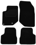 mats velour (front - rear, velour, set, 4pc, paint black) DS DS 7 09.17- Suv