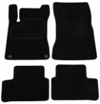mats velour (front - rear, velour, set, 4pc, paint black) MERCEDES CLA (C118) 03.19- sedan