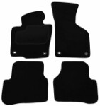 коврики велюр (передний - задняя, велюр, Комплект, 4 шт, цвет черный) VW PASSAT B6 03.05-10.11 комби/седан