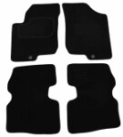 mats velour (front - rear, velour, set, 4pc, paint black) KIA CEE\'D 12.06-12.12 combi/sedan