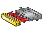 plug Superseal 6-pin, male