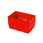 Kombinuota dėžutė 4 raudona 3 vnt