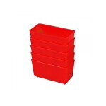 Kombinuota dėžutė 2 raudona 5 vnt