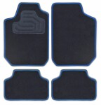 floor mats velour Universal (front - rear, velour, set, 4pc, paint black)