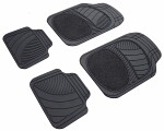 mats rubber Universal (guma, set, 4pc, paint black)