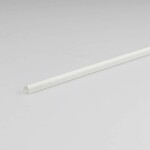 Profiili PVC puoliympyrä valkoinen 1000mm x 4mm x4 D
