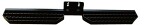 Stegbräda för dragkrok antec bredd 120cm, steg 48x13cm, svart (galvaniserad)