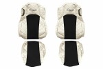 Elegance seat covers (šampanja, ökonahk / velour, ELEGANCE series, seats integrated peatugedega; comfortable juhiiste; ventilation) suitable for: MERCEDES ACTROS MP4