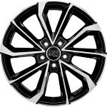 Alloy Wheel MSW 42 Black Polished, x0.0 ET middle hole