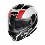 шлем интегрированный с козырьком NOLAN N80-8 MANDRAKE N-COM 49 цвет белый/черный/красный, размер L Unisex