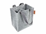 shoppingväska, färg: ljusgrå, material: filt/polypropen