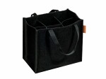 shoppingväska, färg: svart, material: filt / polypropen