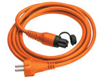 Krasta strāvas kabelis, defa mini spraudnis, oranžs 250v 10m 16a hd, jūras