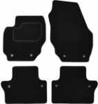 mats velour (front - rear, velour, set, 4pc, paint black) suitable for: VOLVO V70 III 04.07-04.16 combi