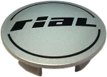 RIAL колпачок 64mm. n32 серый/черный логотип